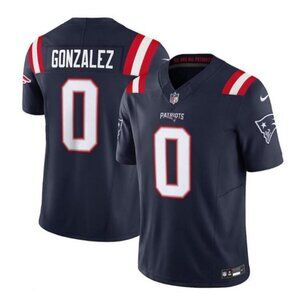 Mens Youths Christian Gonzalez Navy Vapor Stitched Jersey